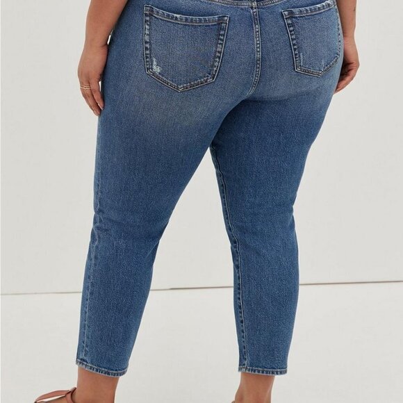TORRID Mom Straight Vintage Stretch High-Rise Button Fly Jeans 22 new nwt - Picture 5 of 16
